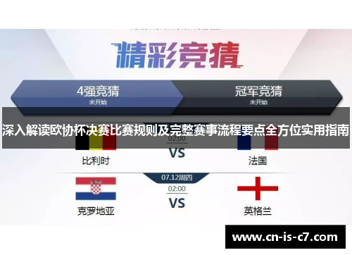 深入解读欧协杯决赛比赛规则及完整赛事流程要点全方位实用指南
